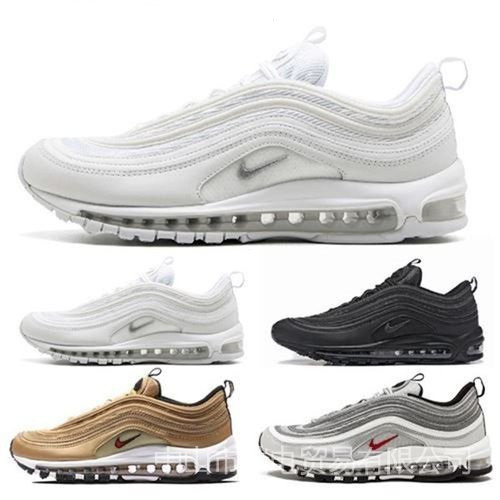 JIDY Nike Air Max 97 - Giày chạy bộ đệm khí phản quang, phù hợp cho cả nam và nữ