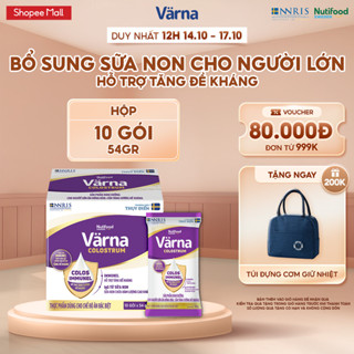 Sữa Bột Varna Colostrum Hộp 540 G (10 Gói X 54 G) - Bổ Sung Sữa Non Tăng Đề Kháng Cho Người Lớn