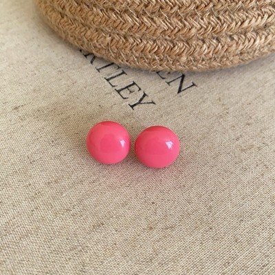 Pinkdudu Dễ Thương Tròn Nhiều Màu Phong Cách Hạnh Phúc Giọt Dopamine Kẹo Nhiều Màu Sắc Bun Bean Bông Tai Dành Cho Nữ PD2515