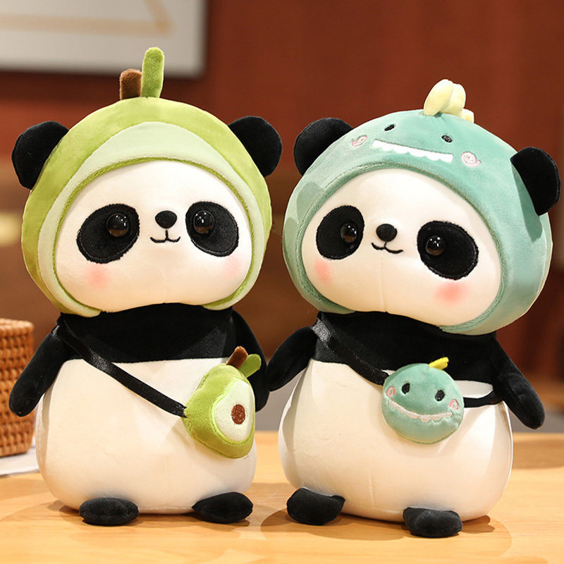 [Búp bê bán chạy] Búp bê gấu trúc trắng đen dễ thương Đồ chơi sang trọng Búp bê gấu trúc lớn Gối ngủ