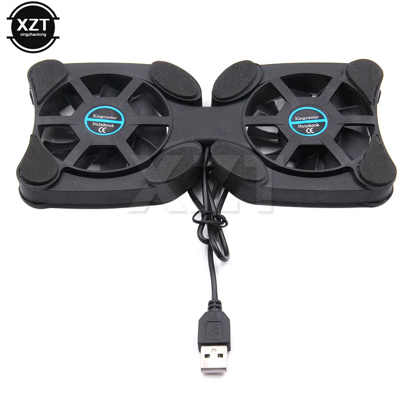 HUI Di Động Laptop Làm Mát Chân Đế Có Thể Gập Lại Quạt Làm Mát Pad Laptop CPU Cooler USB Cooler