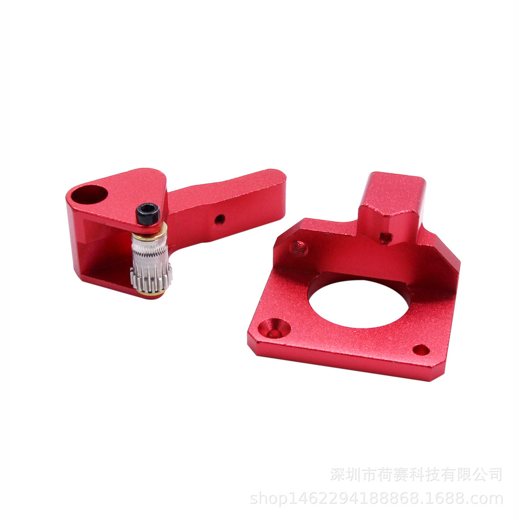 Phụ kiện máy in 3D CR-10S PRO Ender-3 Btech Double Pulley Phiên bản nâng cấp Máy đùn màu đỏ