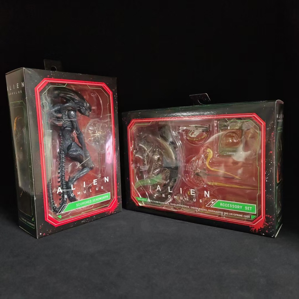 Hộp Đóng Hộp NECA NECA Người Ngoài Hành Tinh Romulus 27cm Di Chuyển Được Bộ Phụ Kiện Mô Hình