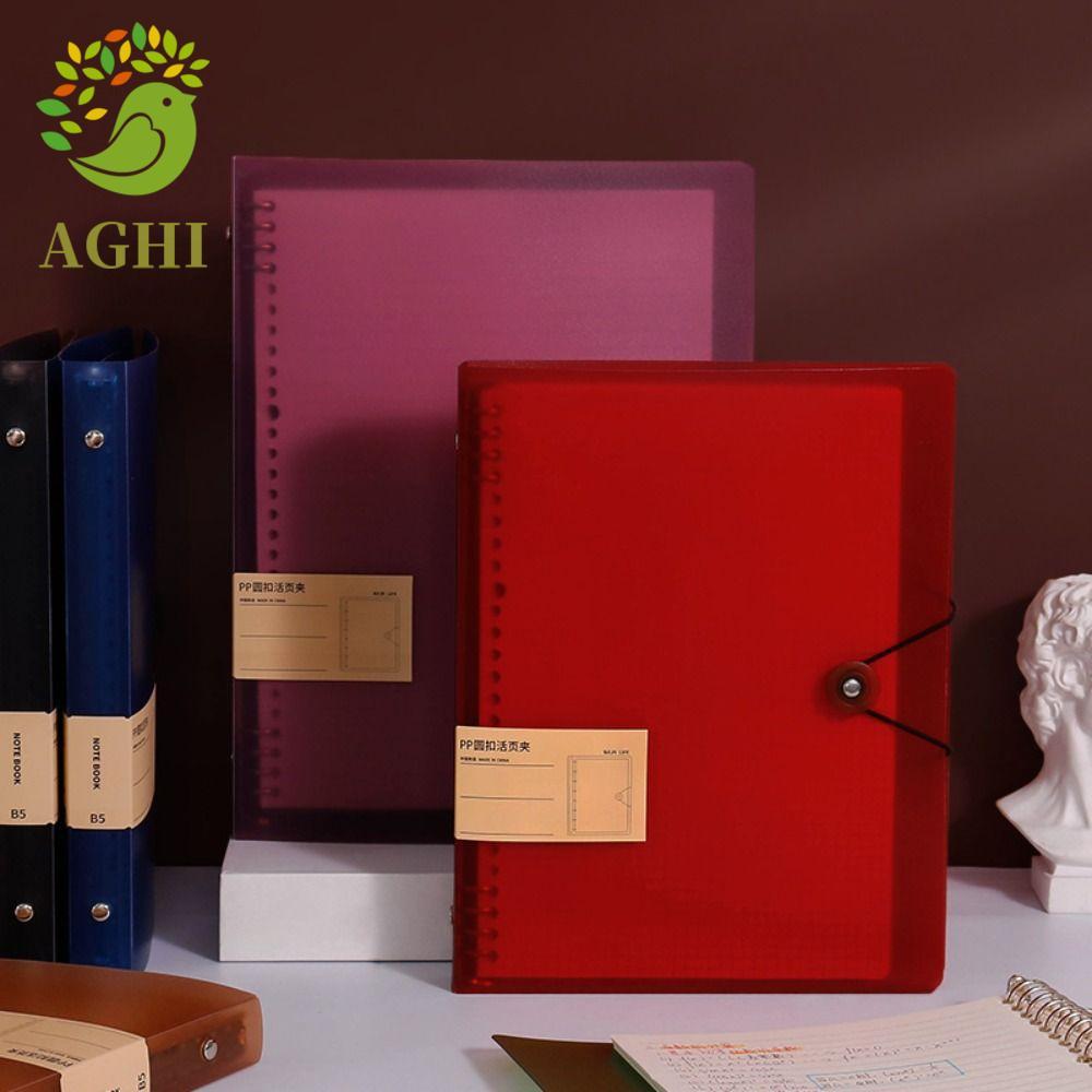 BLAZELINK Loose Leaf Notebook Shell, DIY Binder 8 lỗ A5 / B5 / A4 Binder Cover, File Organizer Inner