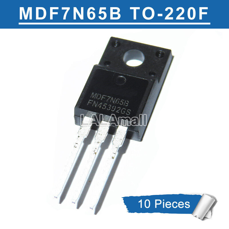 10 chiếc MDF7N65B TO-220F MDF7N65BTH 7N65 7N65B TO220F TO-220 N-channel 7A / 650V MOSFET Transistor 