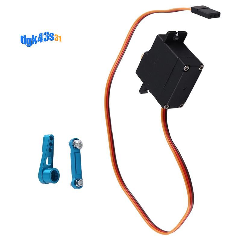Servo bánh răng kim loại ba dây với thanh servo cánh tay cho 144001 124019 124018 Phụ tùng nâng cấp 