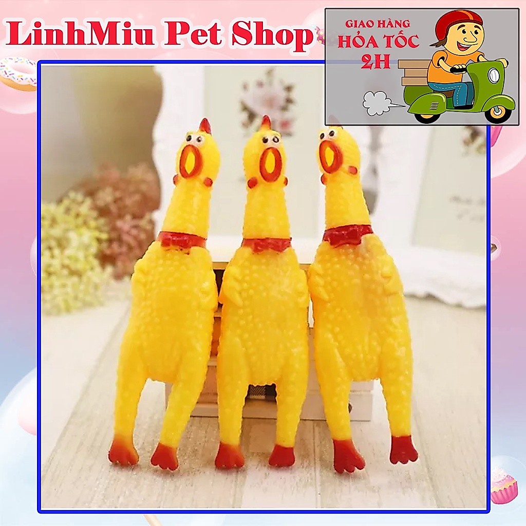 Gà đồ chơi cho chó mèo 3 size