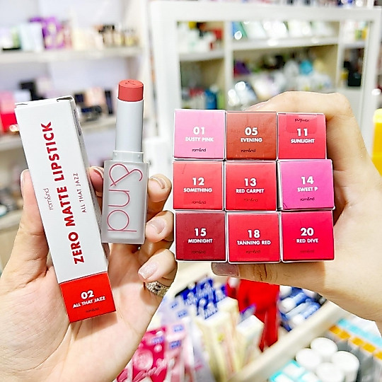 (DATE 05/2026) Son thỏi lì Romand New Zero Matte Lipstick 3g