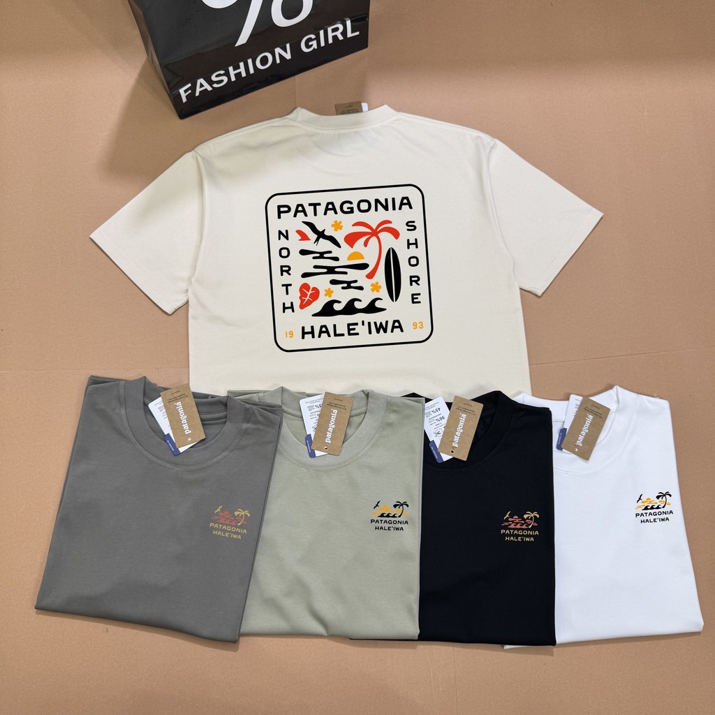 Y7ID American outdoor style Pata Sports and Leisure Hawaii limited edition couple's short-sleeve shi