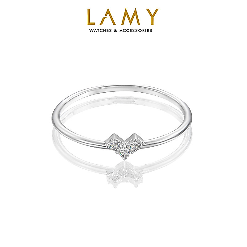 Nhẫn bạc nữ LAMY Heart Fragile Ring Silver 8176 - Nhẫn bạc ta cao cấp