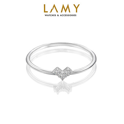 Nhẫn bạc nữ LAMY Heart Fragile Ring Silver 8176 - Nhẫn bạc ta cao cấp