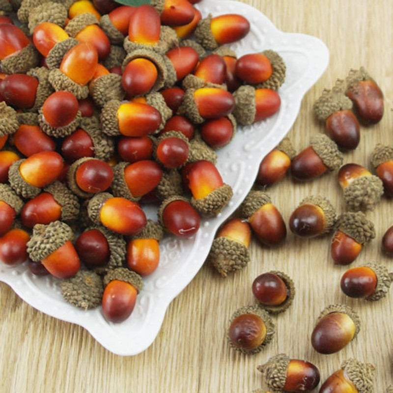 [DOLLDOLL-VN]Artificial Acorn Nut Party Props Set Supplies Display Xmas Christmas Decor