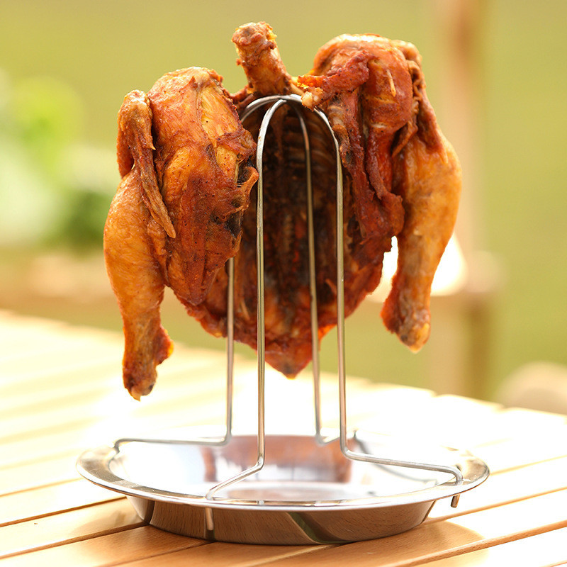 19.5cm * 19.5cm Thép không gỉ Grill Pan thương mại BBQ Grill Grill Khung có thể tháo rời BBQ Pan