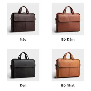 Cặp Công Sở Lata (Thời trang nam basic đựng laptop 13.3 inch - Cặp da CA21)