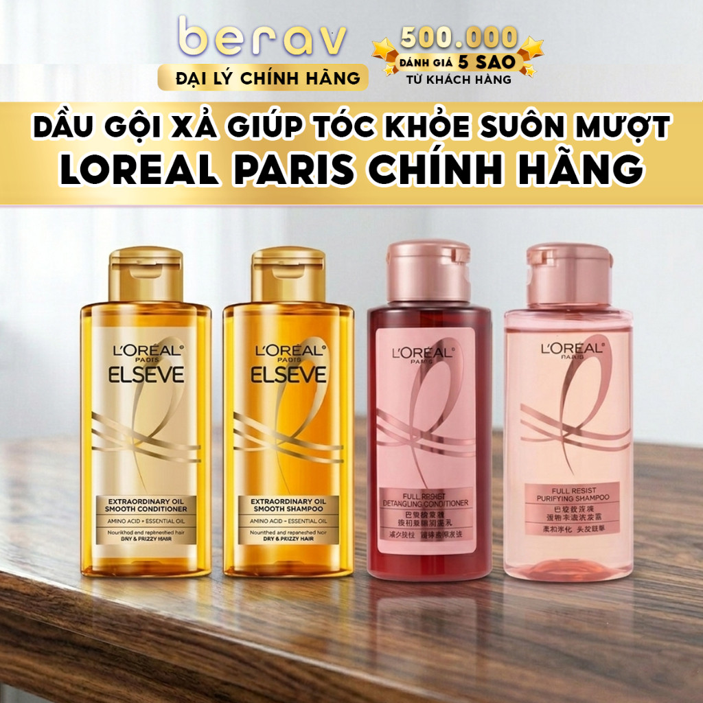 [MINISIZE] Dầu gội, Dầu xả ngăn ngừa giảm gãy rụng tóc, chắc khỏe LOreal Paris Elseve Full Resist 10