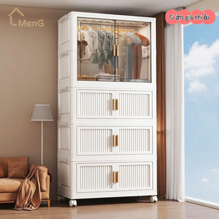Tủ Quần Áo Nhựa Cho Bé 55cm - Không Cần Lắp Ráp, Ngăn Nắp Đồ Trẻ Em, Chất Liệu Nhựa Cao Cấp An Toàn