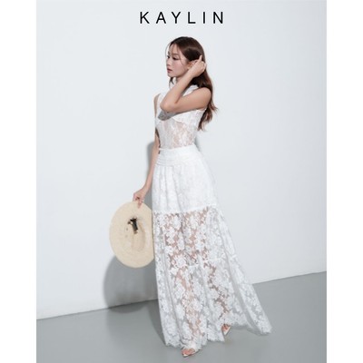 Chân Váy KAYLIN Faye Skirt tuyết hoa 2 lớp chất vải lưới hoa phong cách nhẹ nhàng BST Hè 2025 - CV1T5