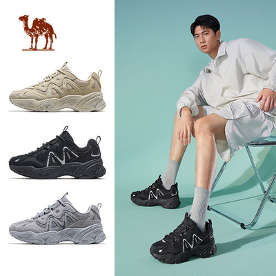 CAMEL CROWN  Giày thể thao nam thoáng khí Giày bố nâng cao Giày thường ngày ngoài trời