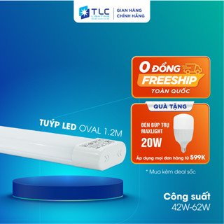 [CHÍNH HÃNG] Đèn Tuýp LED 1.2m 42W 62W Sáng Tràn Viền Tiết Kiệm Điện Bảo Hành 24 Tháng TLC LIGHTING