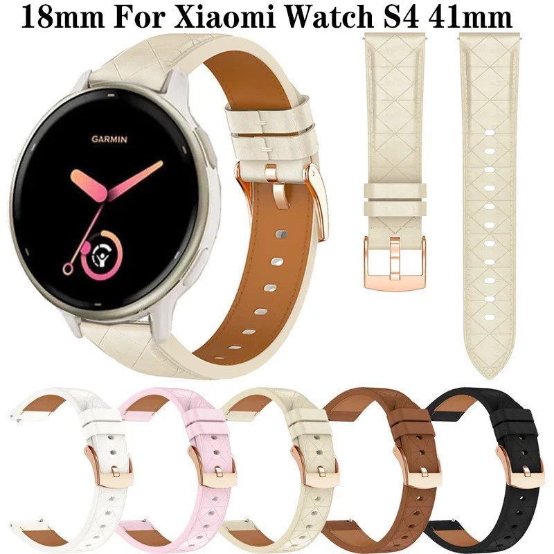 Dây đeo đồng hồ nữ 18mm cho Xiaomi Watch S4 41mm Dây đeo đồng hồ Mi Watch S4 41MM Vòng tay