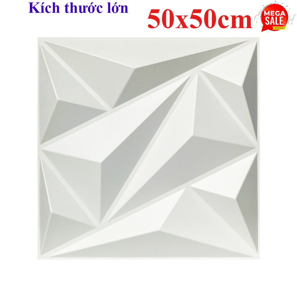 Kích Thước Lớn 50cm Miếng Dán Tường 3D Trang Trí Phòng Ngủ  KTV  Tường TV  Background Bàn Máy Tính
