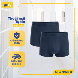   Combo 2 quần lót nam boxer co giãn thoáng khi thương hiệu YODY QCM6007 MCUN25A007