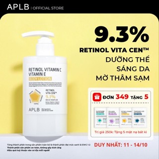 Sữa Dưỡng Thể Vitamin C Dưỡng Sáng 300ml APLB Retinol Vitamin C Vitamin E Body Lotion, Retinol Body Lotion