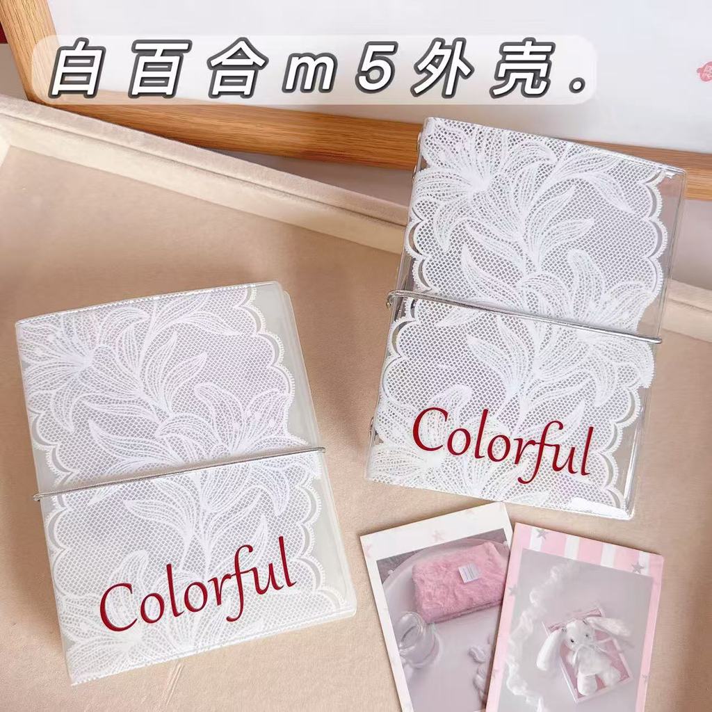 Sổ tay bìa Album M5 có hoa Hộp đựng thẻ ảnh M5 Nhật ký rời