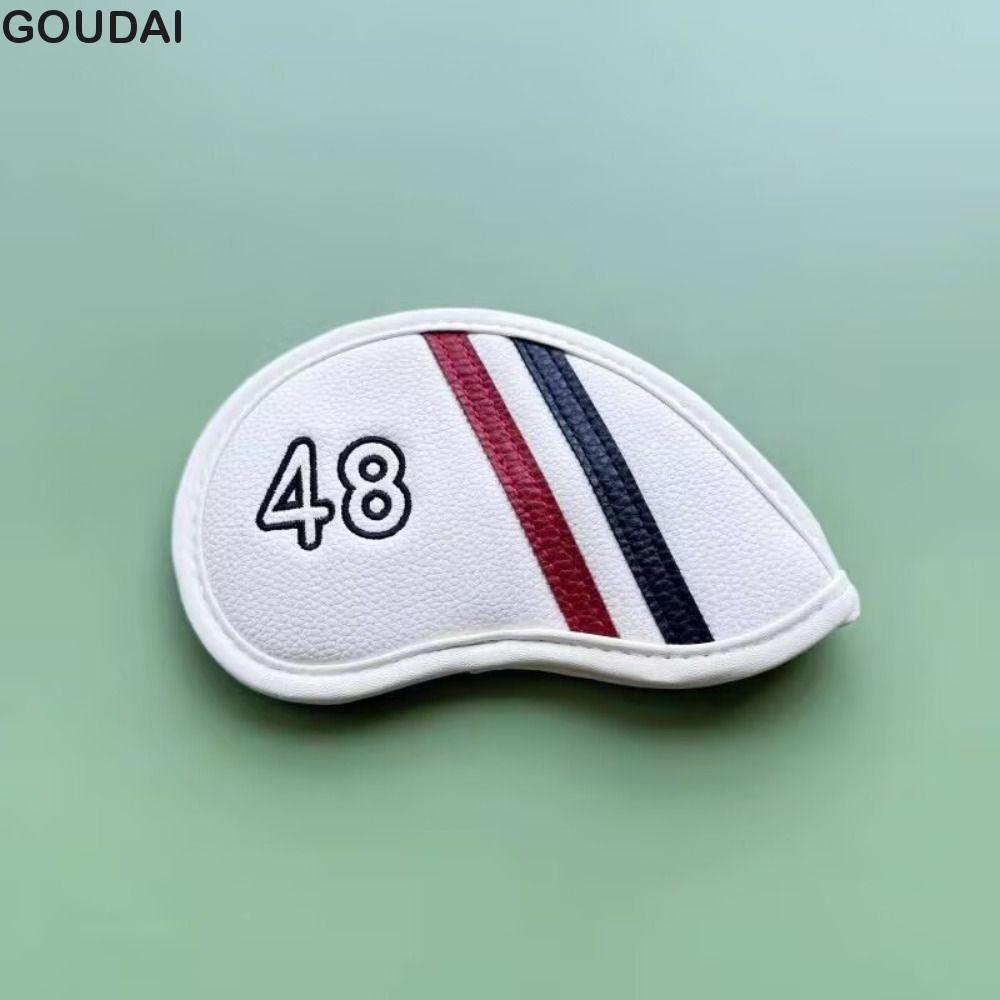 GOUDAI Golf Wedge Cover, Da PU 56 58 60 Độ Sand Wedge Headcover, Black / White Angle Club Big Number