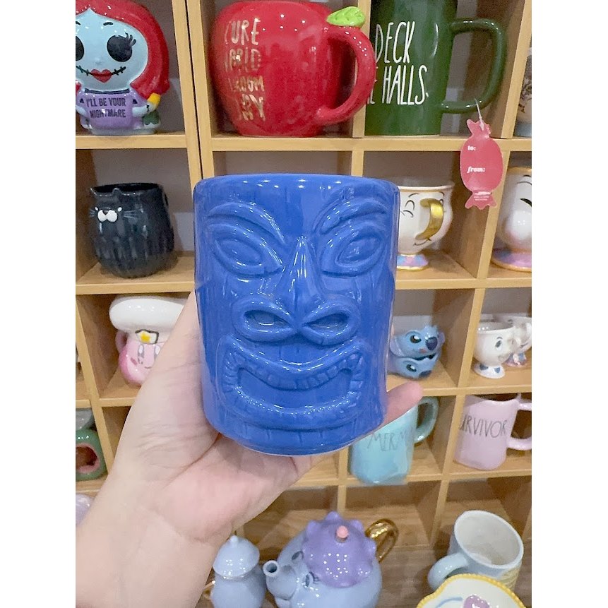 Ly không quai tiki xanh