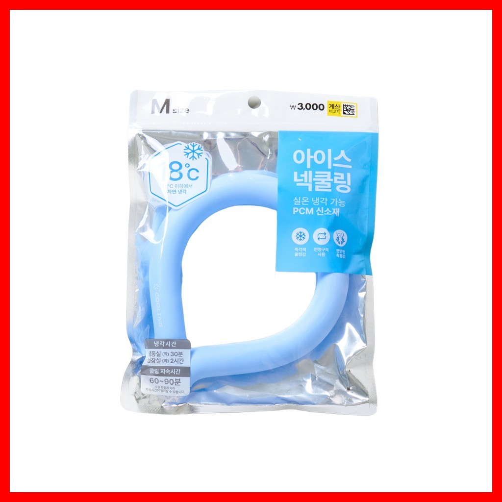 [daiso] Dây làm mát cổ băng, size M, 1 cái/ Dây làm mát Hàn Quốc/ Giảm cổ/ Chính hãng của K-Daiso