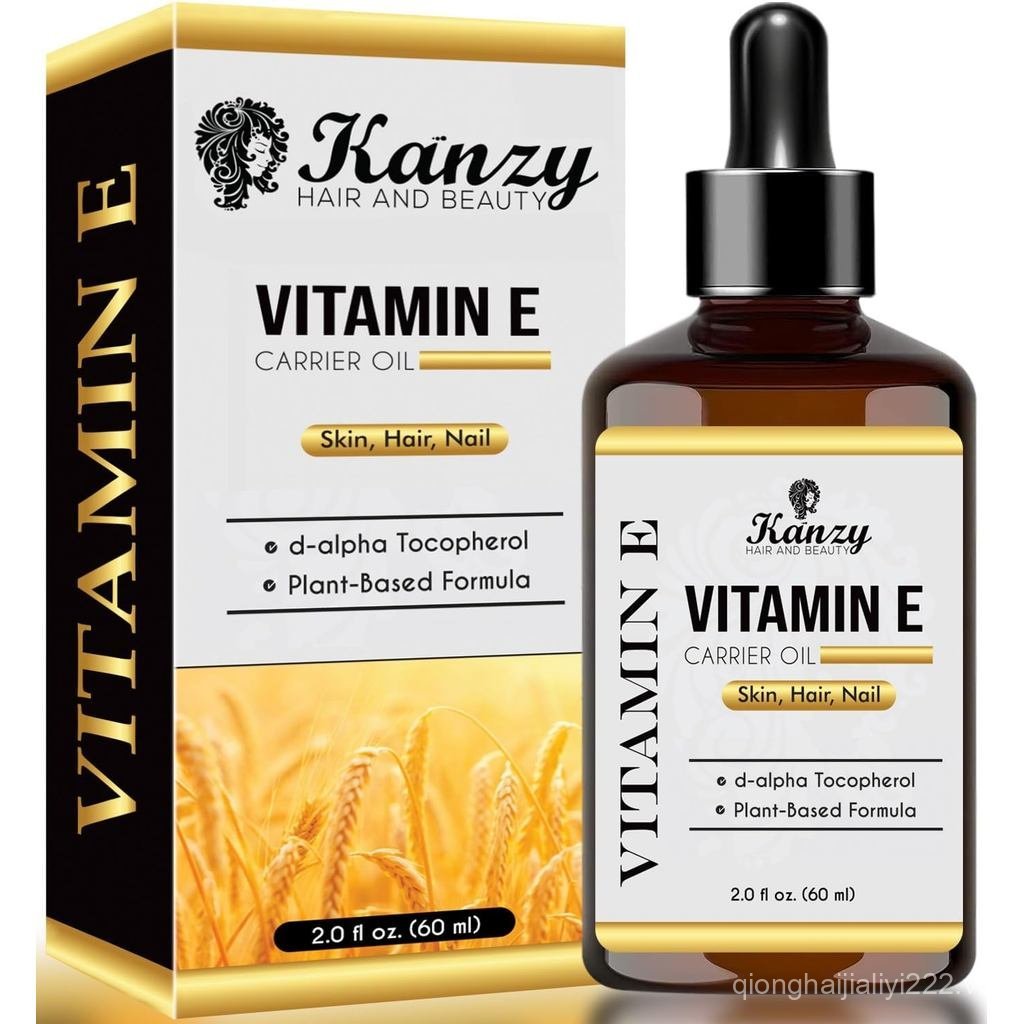 Kanzy Vitamin E Dầu Cho Da Mặt & Da Tự Nhiên D Dầu Vitamin E Nguyên Chất Dựa Trên Thực Vật Cho Tóc d