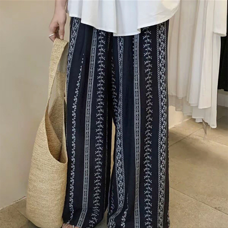 Qingdai Home Cotton Silk Pajama Pants Bãi biển Nine-P ❈ ❈ ❈ 人 ❈ ❈ ❈ ❈ ❈ ❈ ❈ ❈ ❈ ❈ ❈ ❈ ❆ ❆ ❆ ❈ ❆ ❈ ❈ 