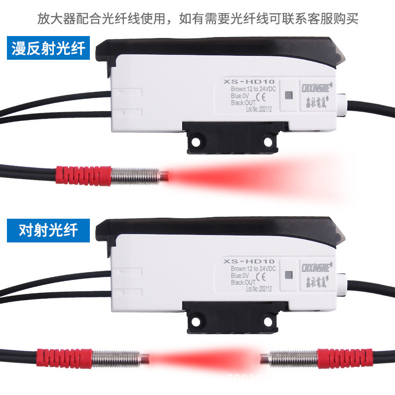 Bộ khuếch đại sợi quang E3X-NA11 Đầu dò cảm ứng ER2-22N Cảm biến đối lưu phản xạ khuếch tán Màn hình
