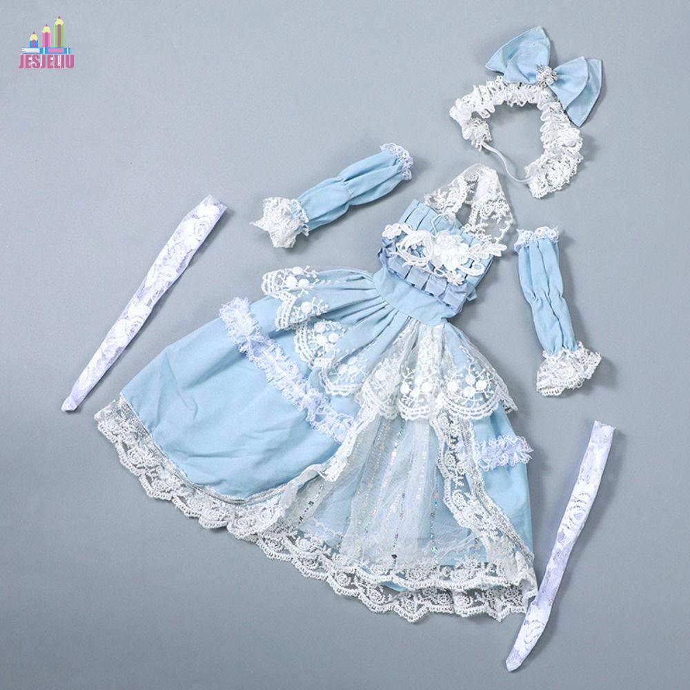 JESJELIU Váy treo công chúa JESJELIU 60cm, Quần áo búp bê BJD cổ điển Rococo, Phụ kiện búp bê Thanh 