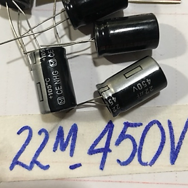5   con   tụ   hoá   22uf 450V