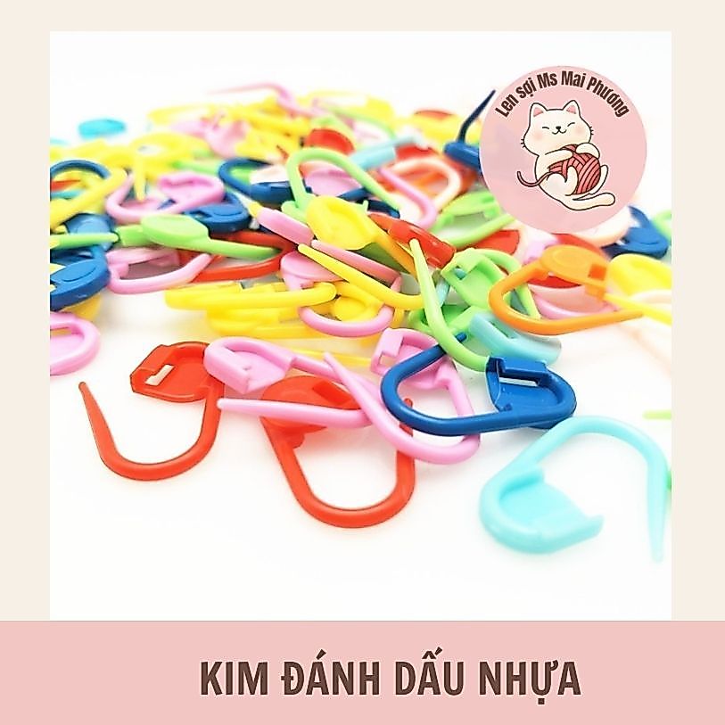 Set 20 kim đánh dấu len nhiều màu