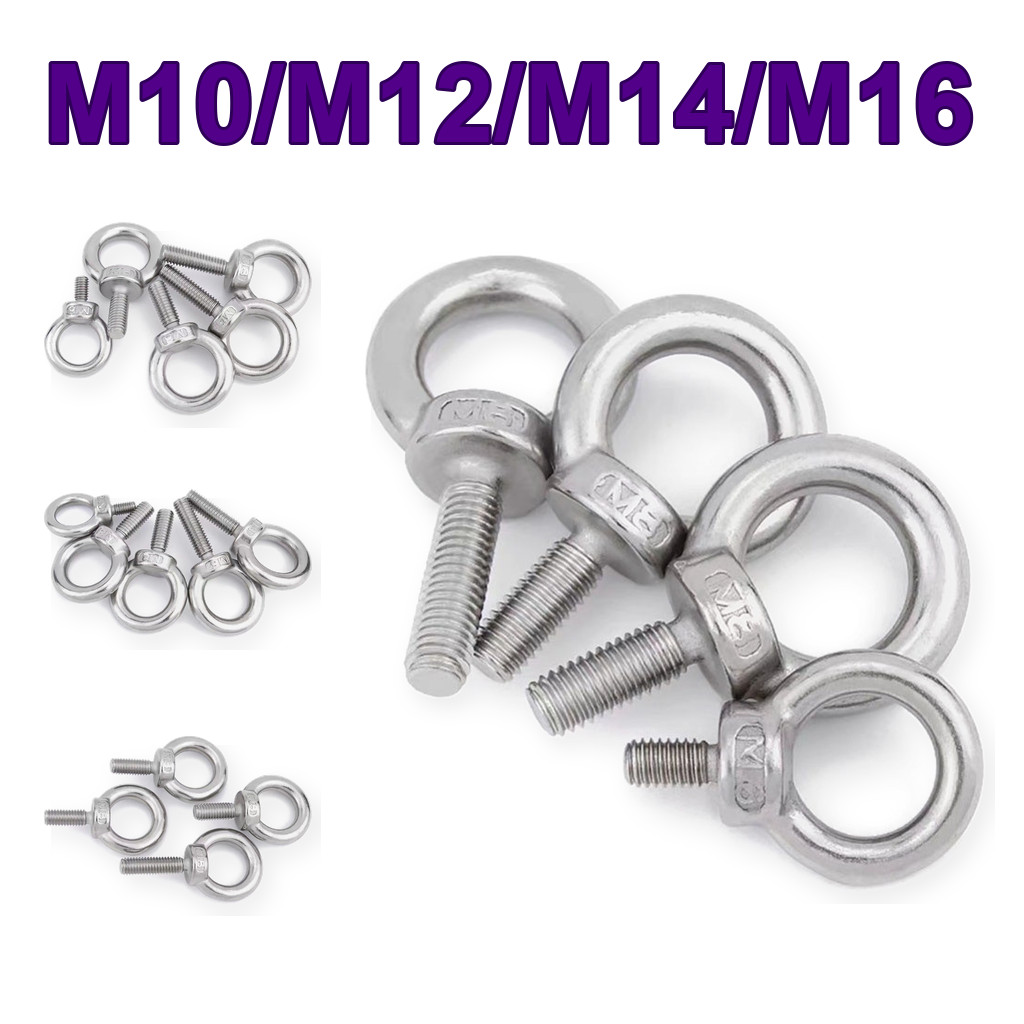 Bulong móc cẩu/ bulong tai cẩu/bulong mắt  inox 304 M10-M16【LXZ-V1 】
