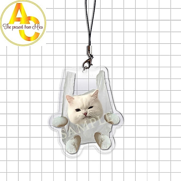 Dây deo điện thoại và móc khóa VOOTREE Mèo con đáng yêu cùng biểu cảm meo meo dễ thương.