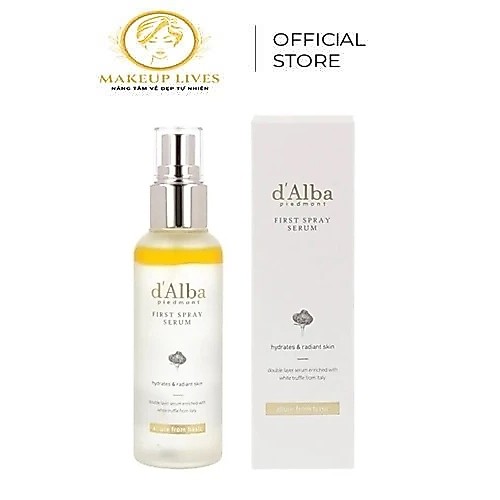 Serum dạng xịt khoáng d'Alba căng bóng da First Spray Serum 50ml - Mist Serum