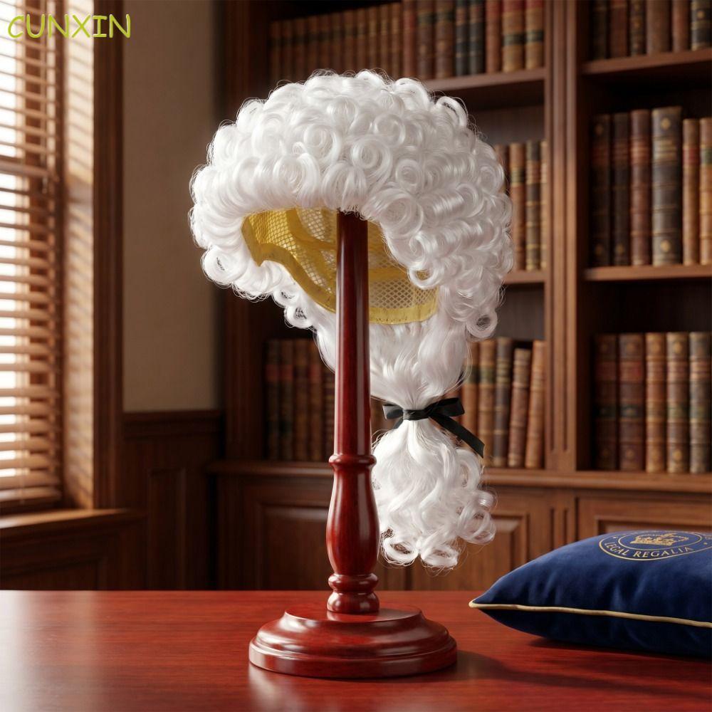 CUNXIN Lawyer Hair Prop Baroque Tóc giả Dress Up Đạo cụ lễ hội