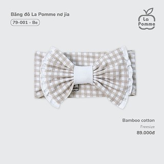 Băng đô La Pomme nơ jia - Sợi Bamboo Cotton mềm mại, hỗ trợ kháng khuẩn – Bé gái
