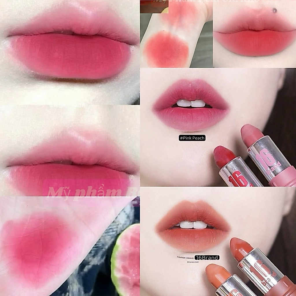 Son thỏi lì Hàn Quốc 16Brand Taste Chu Edition