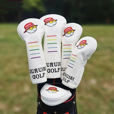 Hàn Quốc Phong Cách Mới golf Club Cover Club Head Cover Ball Head Cover No. 1 Vỏ Gỗ golf Putter Cove