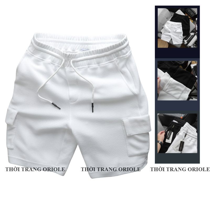 Quần Short Thun Nam Pack Horse Túi Hộp Hai Bên - Quần Short Thể Thao Nam Basic