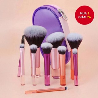 Bộ cọ trang điểm 10 món Cổ điển đa chức năng đa màu, thích hợp để tặng quà