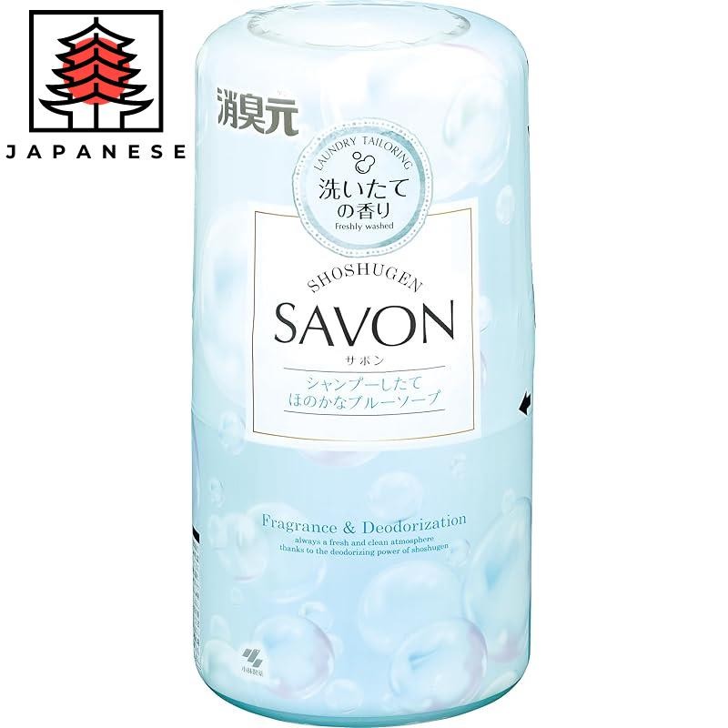【Direct from JP】Odor Eliminator SAVON (Savon)【Light Blue Soap Scent】- Room Freshener Deodorizer for 