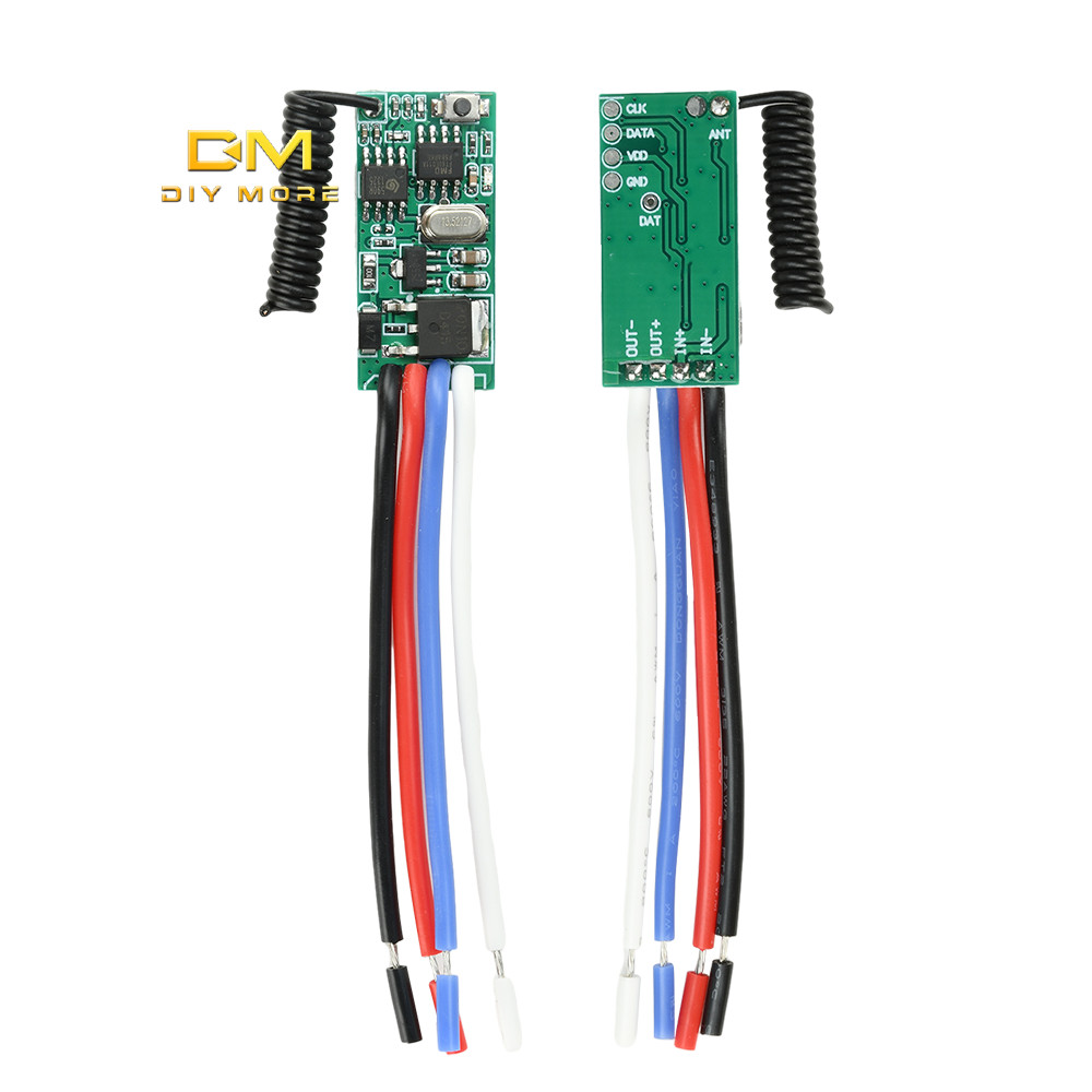 DIYMORE DC 3.6V-24V 2A 433 MHz Công tắc điều khiển từ xa mini 12V 24V Bộ thu mini Điều khiển truy cậ