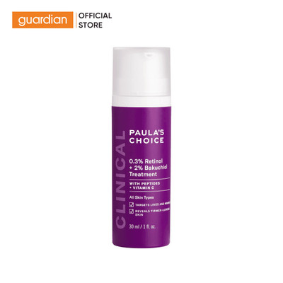 Kem Dưỡng Da Hỗ Trợ Chống Lão Hóa & Mờ Vết Thâm Paula's Choice Clinical 0.3% Retinol + 2% Bakuchiol Treatment 30ml