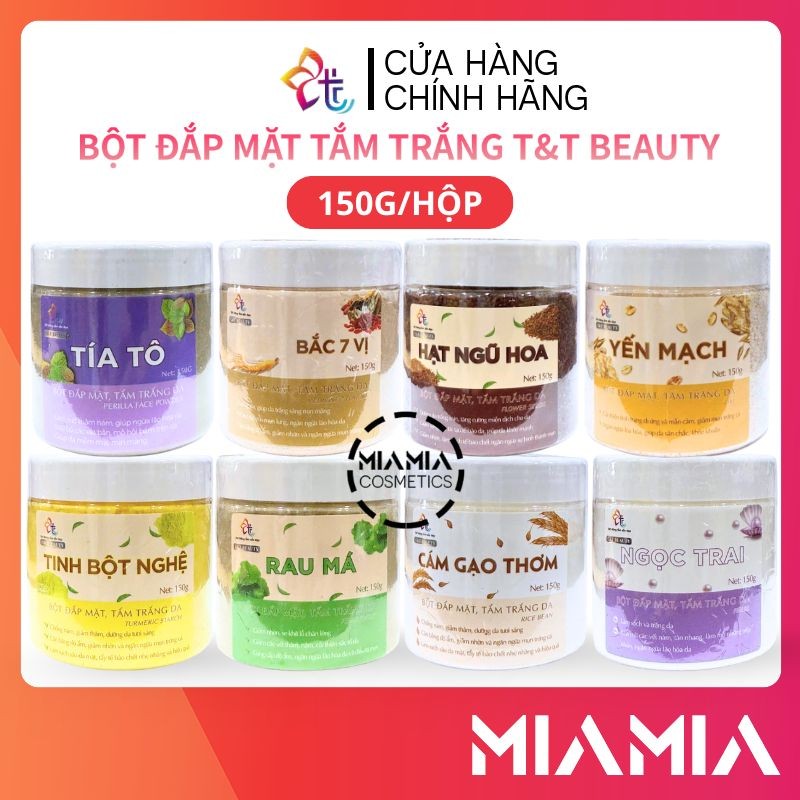 Bột Đắp Mặt Tắm Trắng Da  TT Beauty 150g/Hộp Chính Hãng - Miamia